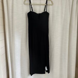 J. Crew Black Midi Bustier Dress Size 2